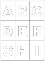 Featured image of post Gro e Buchstaben Zum Ausdrucken Buchstabenpuzzle vier teile grosse buchstaben zum