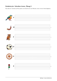 Schreiben lernen Übung 5